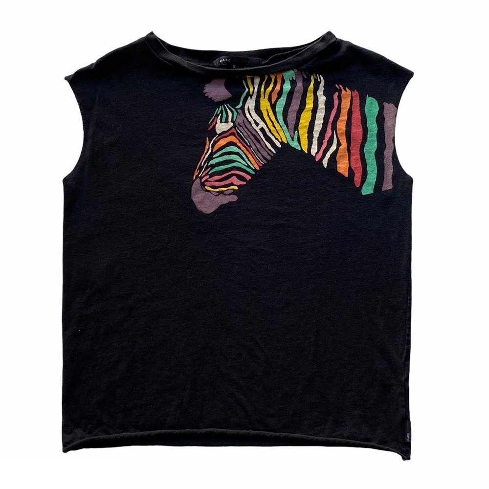 MARC BY MARC JACOBS RAINBOW ZEBRA MUSCLE TANK